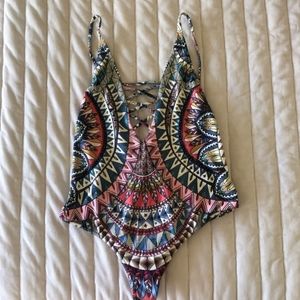 One piece bathing suite